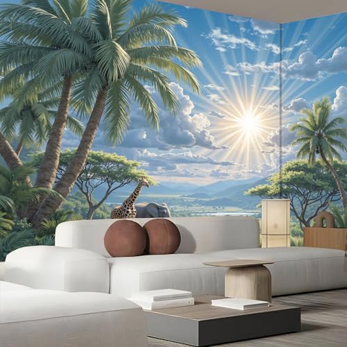 Décoration Murale Chambre Papier Peint Panoramique Animaux - 4