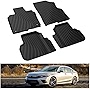KIWI MASTER Floor Mats Compatible for 2022 2023 New Honda Civic Sedan Si Hatchback Accessories All Weather Custom Fit Liners Front & Rear 2 Row Mat, #08P17-T20-110