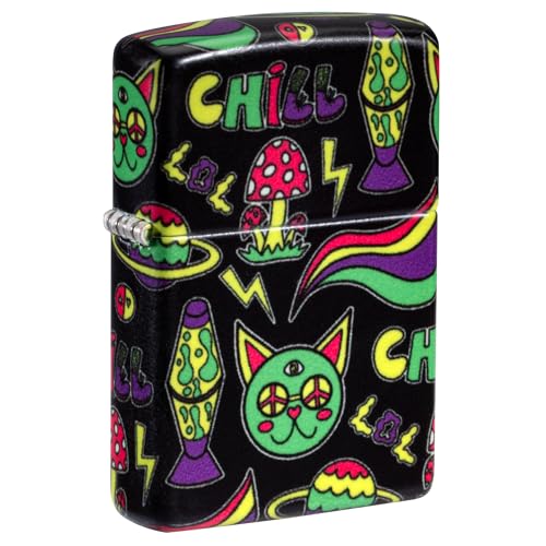 Encendedor Zippo con diseño Glowing Chill negro miniatura 1
