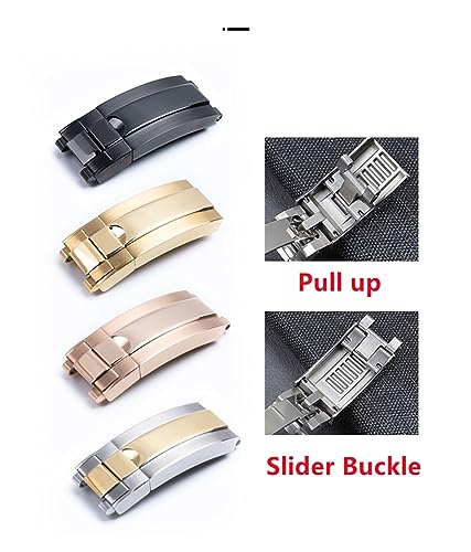 Bracelet FKM 21mm étanche et résistant avec boucle déployante