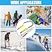 NOWHYX Retractable Ice Safety Pick - Skating & Fishing Kit Accessories, Portable Emergency Fit Retractable Safety Pick Skatings Kit for Skating Sled Walking On Ice Protection(Color:Yellow)