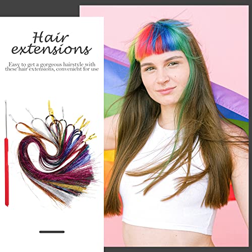 STAHAD 1 Conjunto Com Extensões Peruca Brilhante Clipe de Brilho Feminino Ferramenta de Fada Cores L