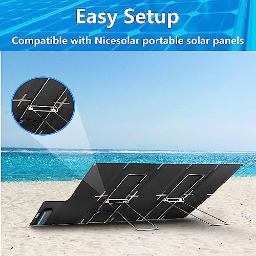 image for Nicesolar Portable Solar Panel Stand Multi-functional Solar Panel Brac