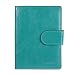 Banuce Italian Leather Passport Cover Card Holder Travel Wallet Color Green