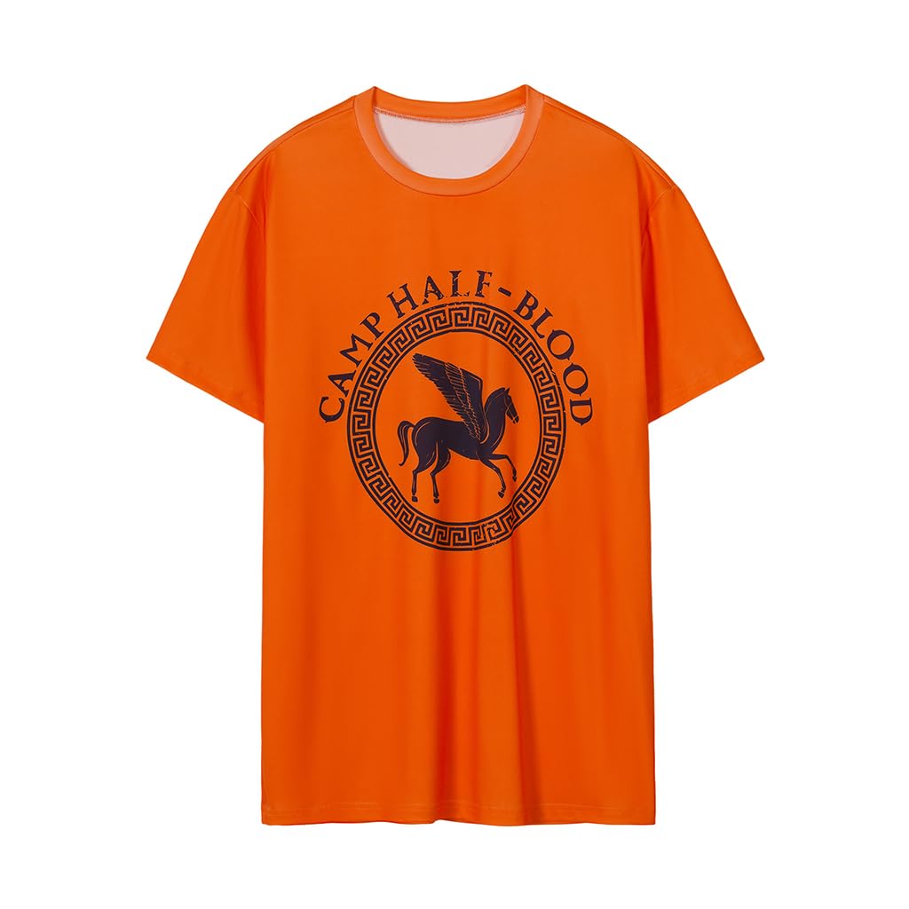 Percy Jackson and The Olympiana Cosplay Costume Men's Camp Half Blood Shirt Short Sleeves Outfits-picture-14