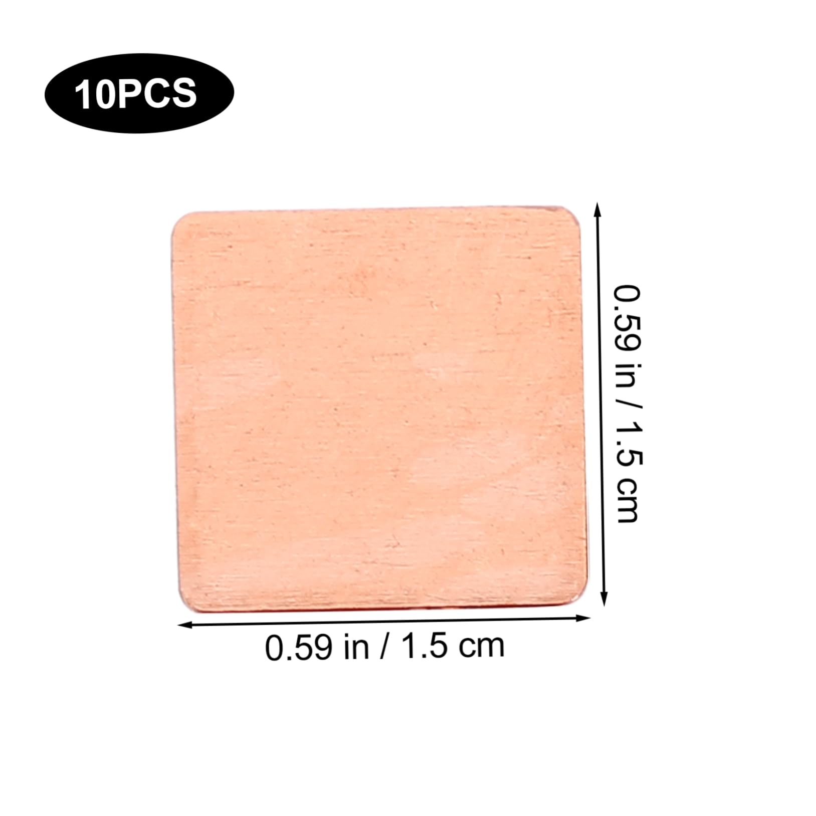 CONGARTENO 10Pcs Copper Heat Sink for GPU Cooling Compact Thermal Pad for Desktop Laptop Reliable Performance for Passive Cooling of CPU RAM and Ic Chips