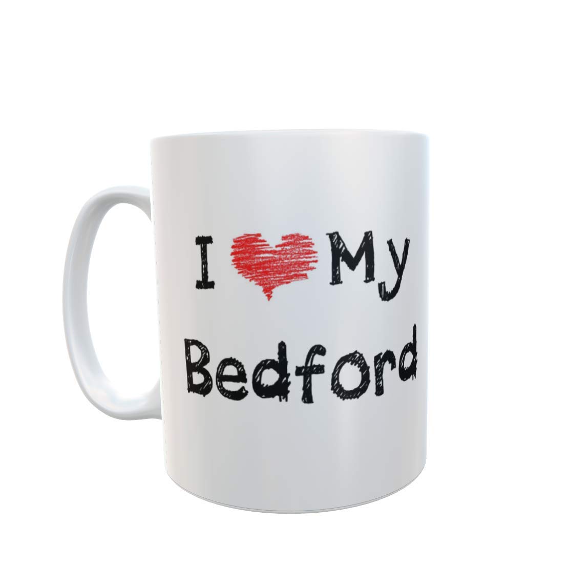 Decalarama Bedford Mug Gift – I Love Heart My Bedford - Novelty Cute Van Truck Owner Driver Ceramic Cup