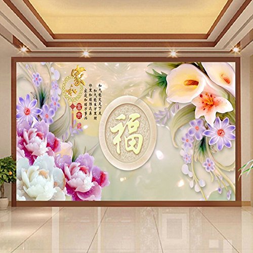 Point de croix, Fu, fleur, style chinois, C0151