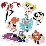 Popfunk Powerpuff Girls Cartoon Network Collectible Stickers with Blossom - Bubbles and Buttercup