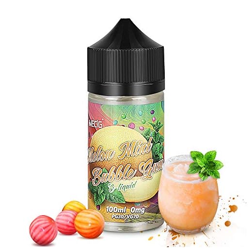 IMECIG 100ml E líquido Ice Melon Bubblegum Liquido Vaper Para Cigarros electronicos 70/30 E Liquid Cigarrillo Electronico Premium Sabores Vapeador 0mg Nicotina