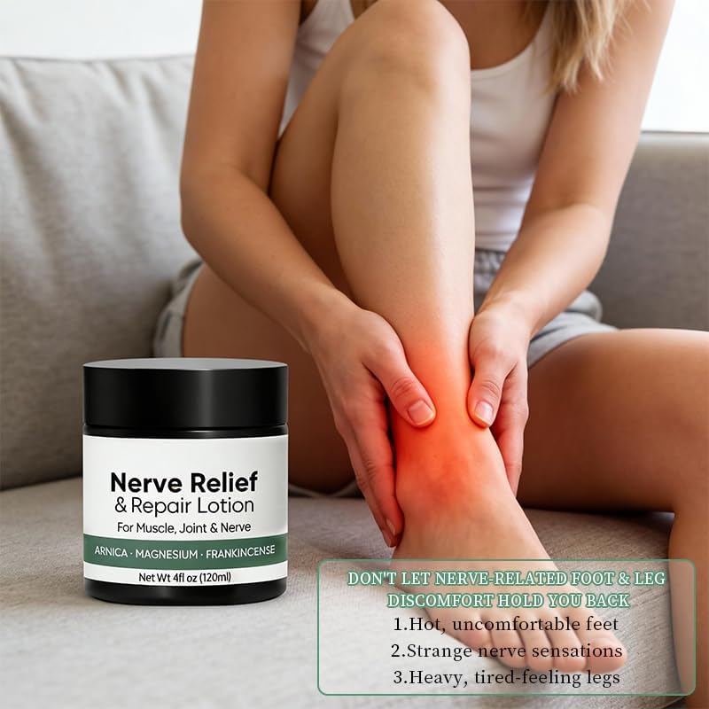 Alcura Nerve Cream, Alcura Neuropathy Lotion with Arnica, Magnesium for Body, Joint, Knee, Lumbar, Neck, Hand and Feet – 120GM 1