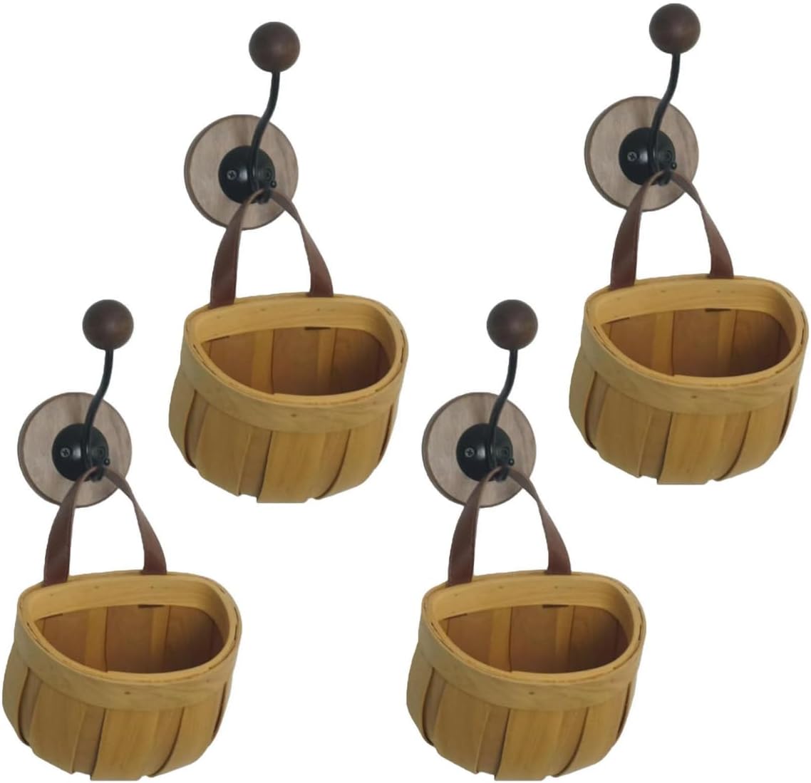4 Pcs Magnetic Hooks Neodymium Magnet Wall Hooks for Hanging Coats Robes Backpacks Bags Hats Keys Mugs Cups Towels (A)