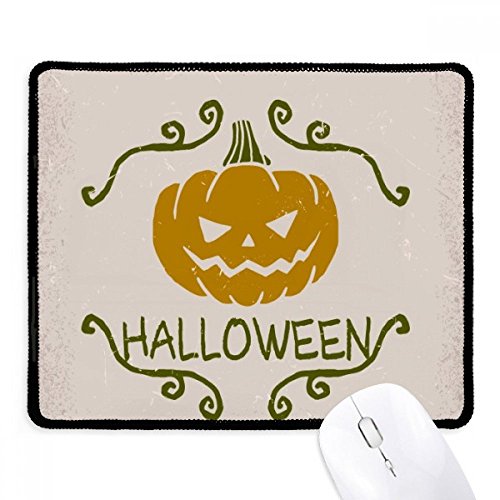 Mousepad DIYthinker de Halloween con bordes cosidos en negro para juego y oficina