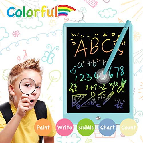 ORSEN LCD Writing Tablet 2 Pack, 10 Inch Colorful Doodle Board Drawing Tablet, Educational Drawing Board Writing Pad, Boys Girls Toys Gifts for 2-6 Year Old Girls Boys(Pink Blue 2 Pack)