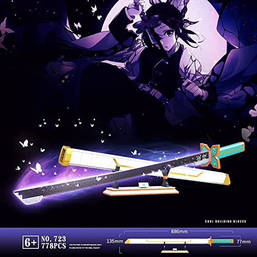 Ninja Weapons Modellbausatz Bauspielzeug Ninja Katana Bausatz, 836 Teile Klemmbausteine Spielzeugschwert Baustein… – Bild 3