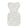 Love To Dream Swaddle Up, 3.5-6kg, Circus White, Snug Fit, Supports Healthy Sleep, 1.0 Tog - Ideal for 20-24°C Temperatures, Machine Washable Cotton & Double Zip for Easy Nappy Changes