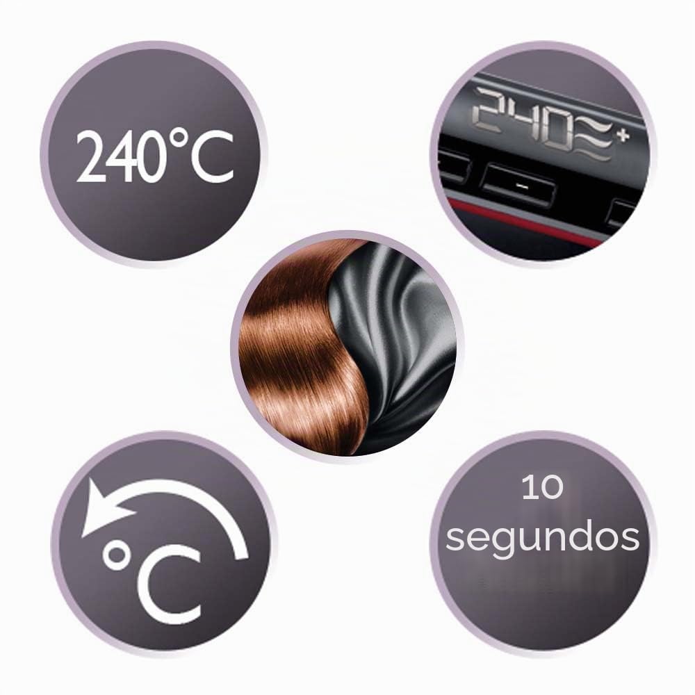 Remington S960 Plancha de Pelo 150-235°C Revestimiento Cerámica Doble con Proteínas de Seda Apagado Automático Función de Memoria