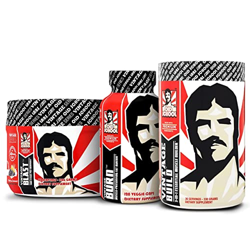 Old School Labs Vintage Blast (Pre Workout) + Vintage Burn (Thermogenic) + Vintage Build (Post Workout) #TOP24