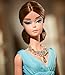 Barbie Fashion Model Collection Blue Chiffon Ball Gown Doll