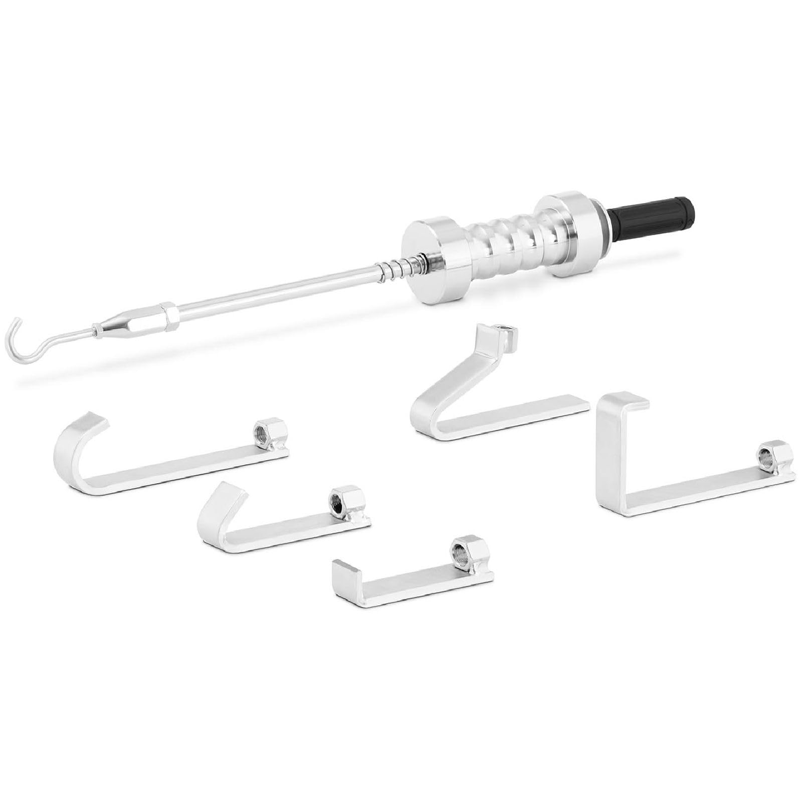 MSW Masse À Inertie Marteau Outil De Carrosserie Carrossier Débosselage Débosseleur MSW-DENTPULLER.SET12 (Masse de 5,3 kg, Petites & Grandes Bosses, 5 Crochets, Simple À Utiliser, Acier)