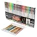 Art-n-Fly 24 Earth Tone Gel Pen Set with Natural and Brown Colors for Animal and Nature drawing - Includes 24 Refills