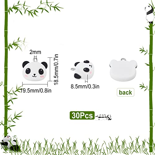 Charme panda 3D pour fabriquer facilement des boucles d'oreilles légères sans effort