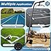 Marking Wand for Inverted Marking Spray Paint, Industrial Wheeled Marking Stick for Line Paint Stripe Ground, Side Push Marking Paint Wand for Sport Field Utility Marking Applicator