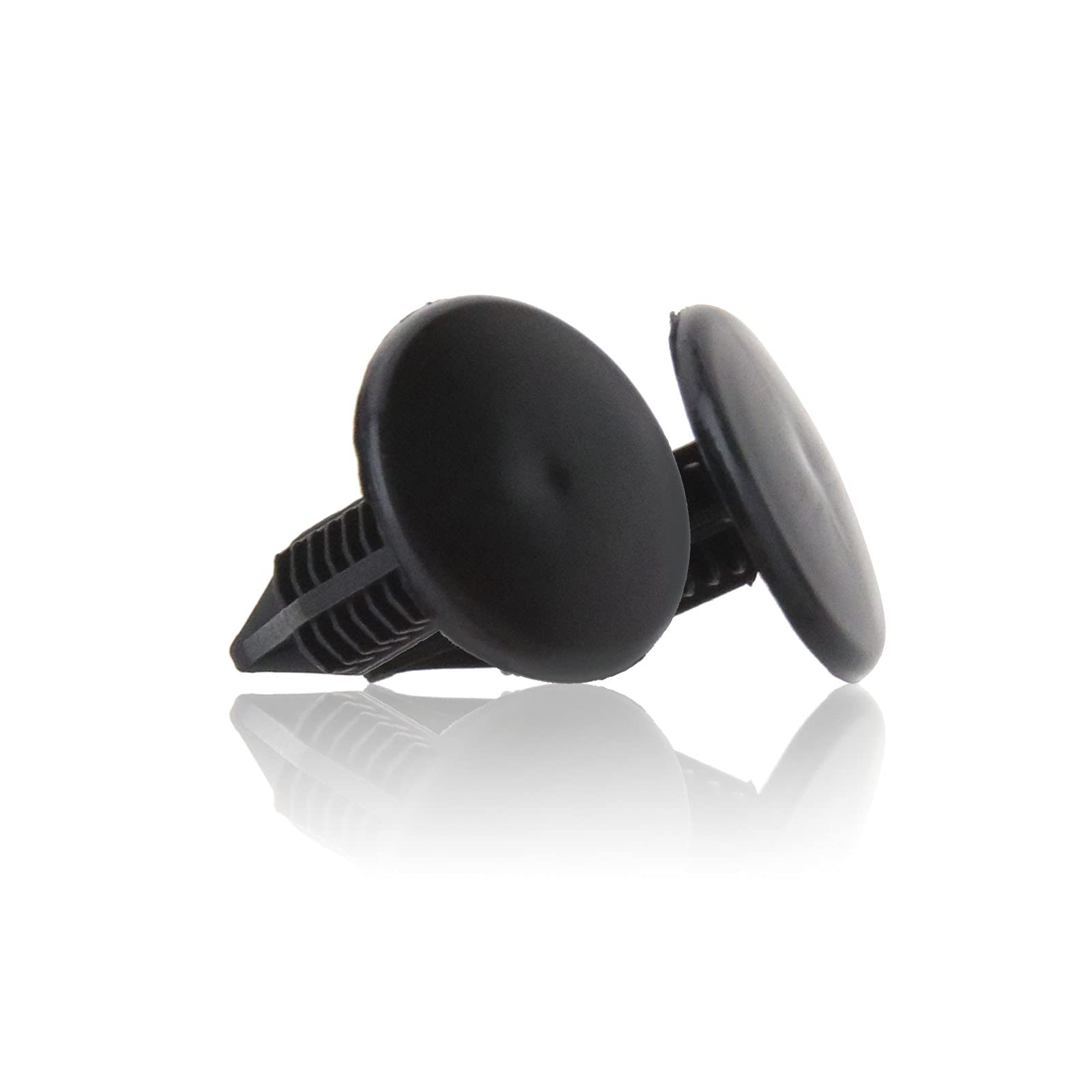 30 Pezzi Clip E Rivetti Per Auto - Clip Fissaggio Paraurti E Porte - Plastica Nera - Testa 18mm, Foro 6mm