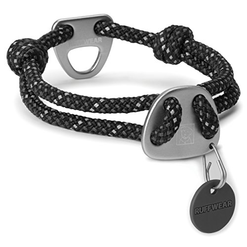 RUFFWEAR - Knot-a-Collar Rope Dog Collar, Obsidian Black, Large