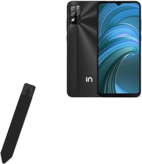 BoxWave Stylus Pouch Compatible with Micromax in 2b - Stylus PortaPouch, Stylus Holder Carrier Portable Self-Adhesive for Micromax in 2b - Jet Black