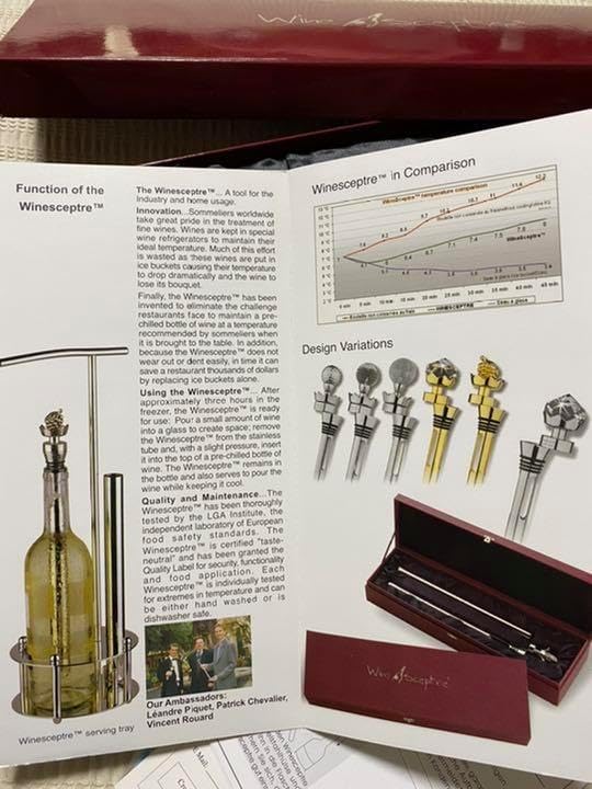 Wine Sceptre ワインクーラー〈ボトル挿入式〉 未使用】Wine Sceptre