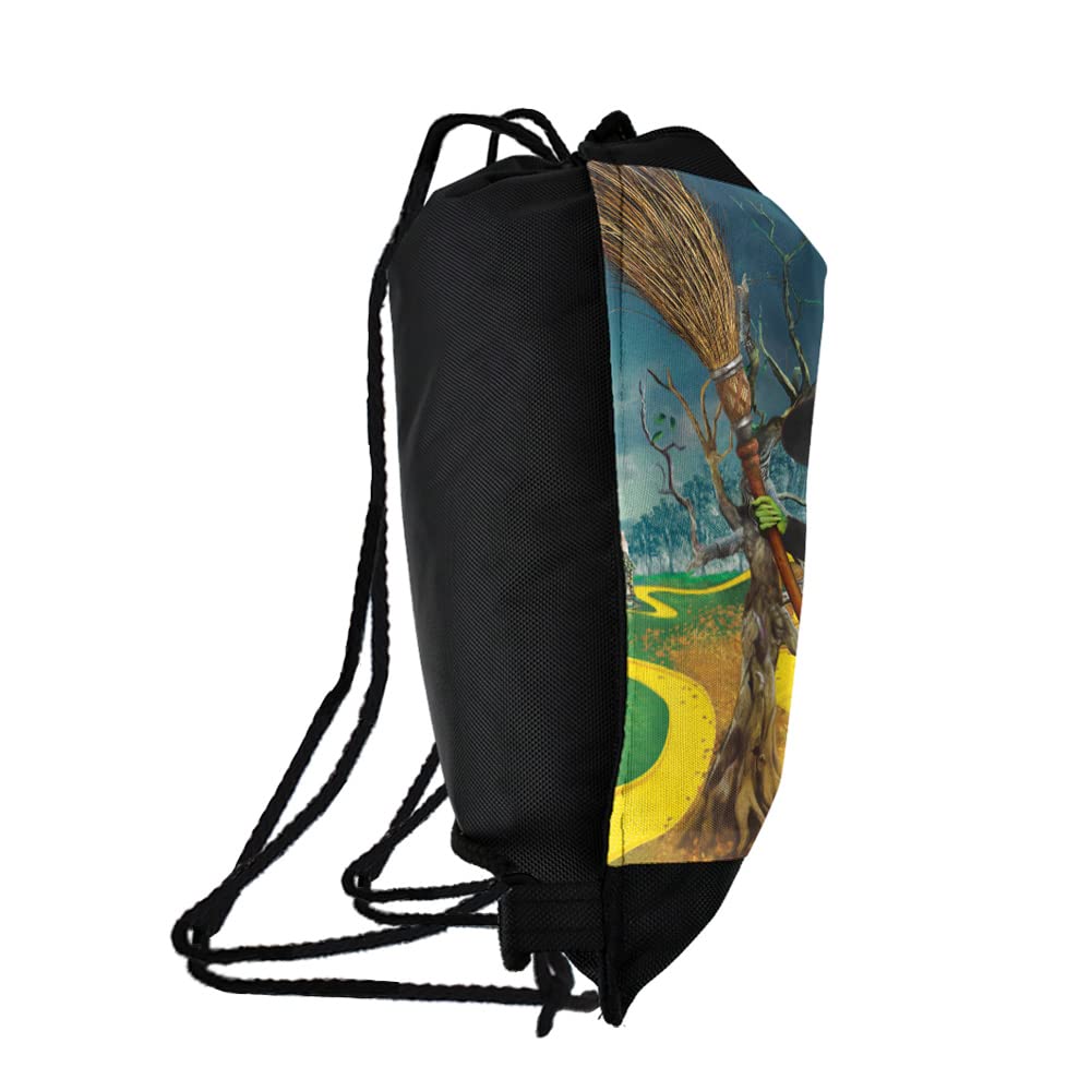 LOGOVISION Wizard of Oz Wicked Witch Character Drawstring Backpack Sports Bag Sackpack 17