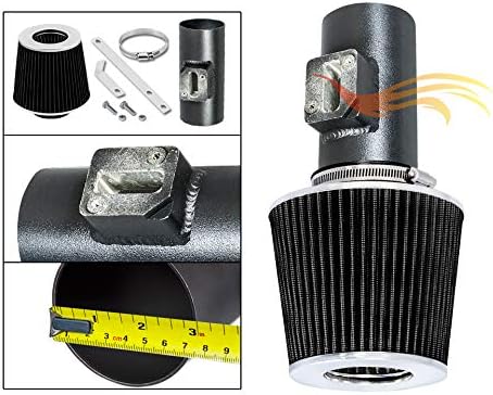 Matte Black Pipe Gray - Short Ram Intake Compatible With 06-09 Ford Fusion 3.0L V6 SE SEL/Grand Marquis 4.6L V8 VCWSI-FD-V08GYB