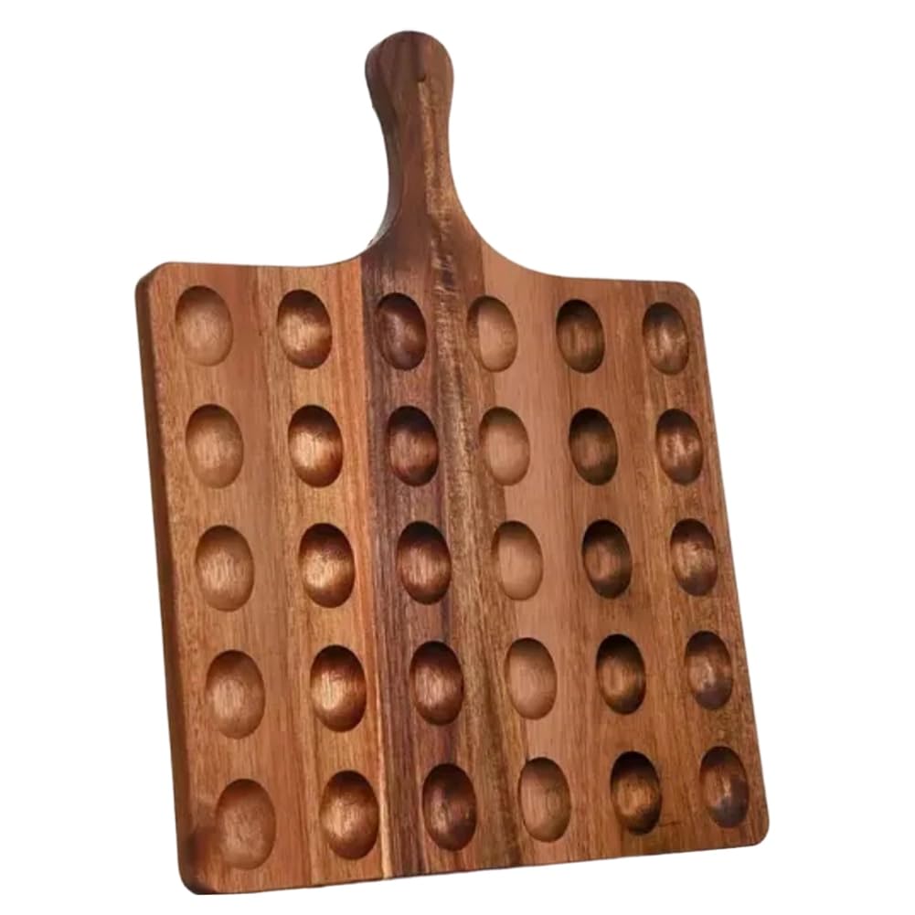 IJSDNVJNDX Wooden Grid Fixed Egg Rack Egg Tray Multi-Grid Kitchen Storage Egg Tray Display Tray