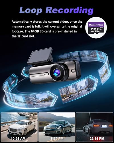 Dash Cam Front and Rear 4K+1080P