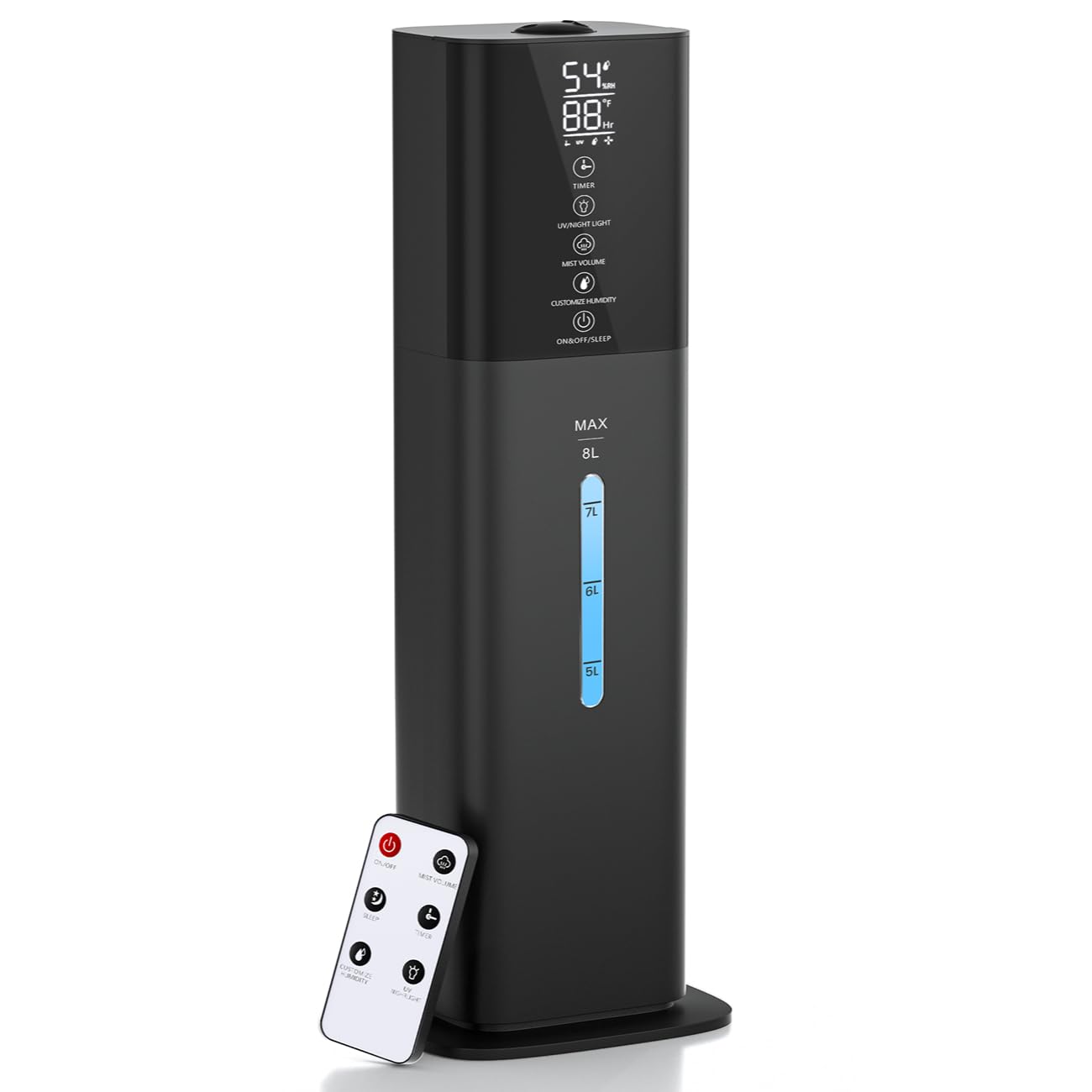 Photo 1 of ***MISSING PARTS***
2.1Gal(8L) Humidifiers Large Room Bedroom Up to 550ft² Coverage, Quiet Ultrasonic Cool Mist Humidifier with Night Light, 3 Speeds, Adjustable Humidity, 12H Timer, Aroma Tray for Home Plants Baby