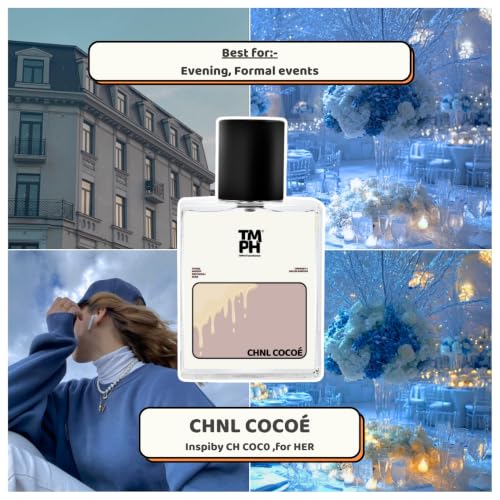 Image of TMPerfumehouse Chnl Cocoe EDP for Women | Floral, Amber & Long Lasting Perfume Spray | Citrus, Woody & Rose Fragrance | Luxury Gift for Her | TMPH | 20ml