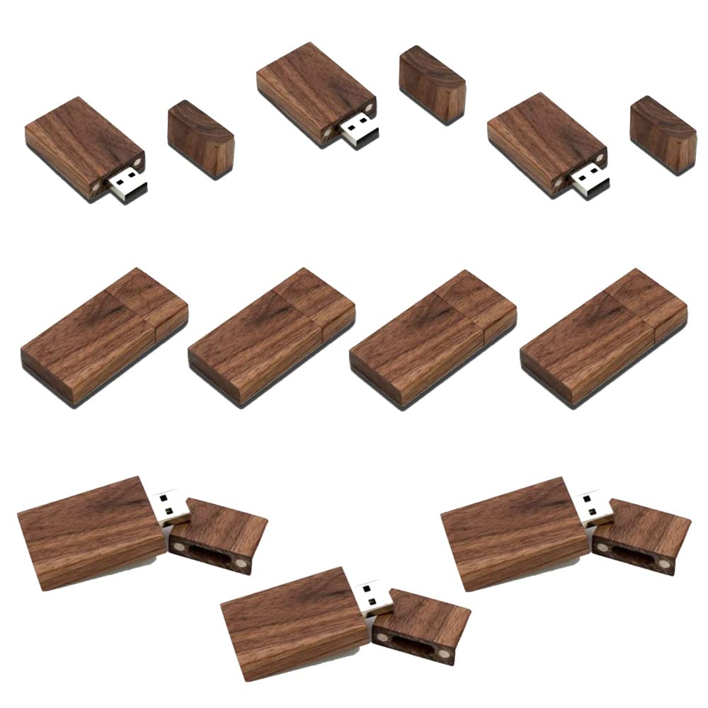 A Plus+ L'elegante collezione di 10 chiavette USB in legno personalizzate da 64GB