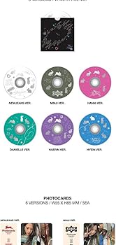 NewJeans OMG 1st Singile Album Message Card Version CD+