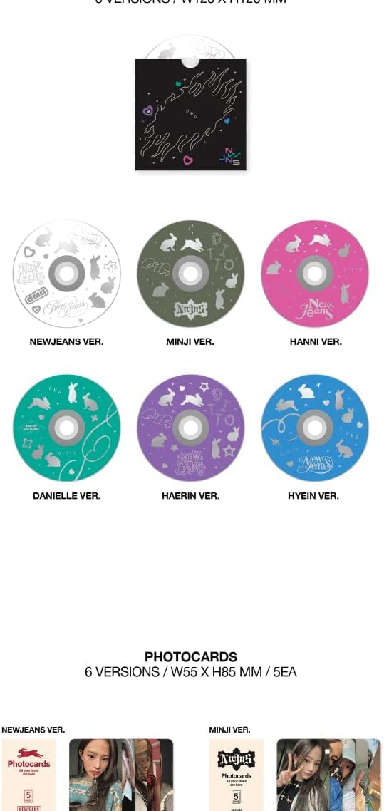 NewJeans OMG 1st Singile Album Message Card Version CD+