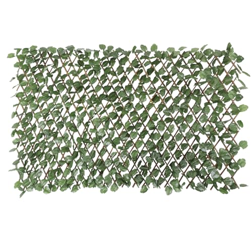 E&K Sunrise 1 PC Faux Leaves Expandable Fence Privacy Screen