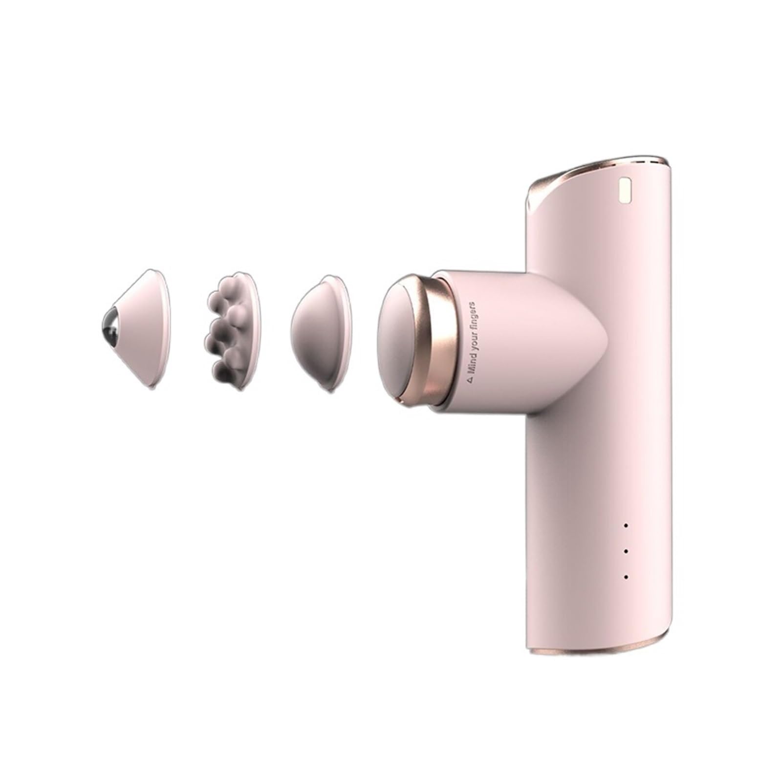 Mini elektryczny pistolet do masażu mięśni kieszonkowy masażer mięśni szyi terapia bólu do masażu ciała relaks ulga w bólu (Color : Pink, Size : 0)