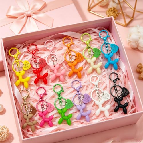 Image of Balloon Dog Keychain Bulk, Fun Purse Charms Bag Decoration