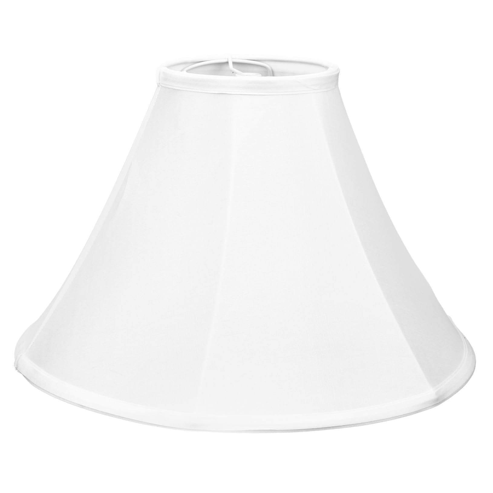 Pantalla de Lámpara de Tela E27 Plegable Estilo Vintage Blanco