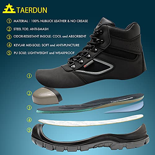 Steel Toe Boots for Men Waterproof Work Safety Shoes Non-slip Breathable Comfort Lightweight, Industrial & Construction Shoes, Indestructible Welding Boots3