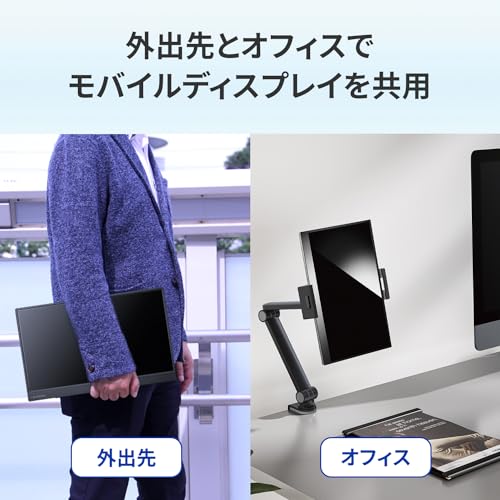 ゴッパ(GOPPA) モバイルディスプレイアームクランプ固定式(~17.3インチ)GP-DPA17LC/B-EC