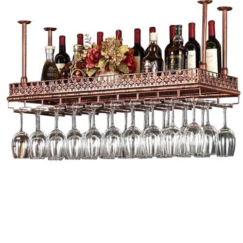 Étagères de bar flottantes avec support de verre pour bouteilles d'alcool et liqueur