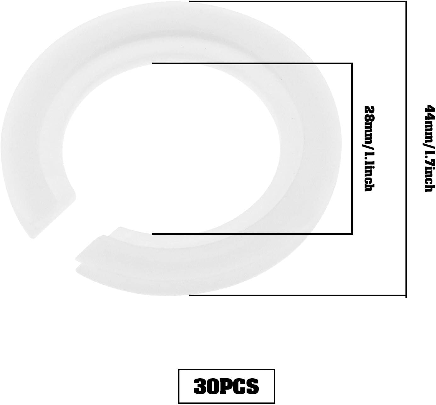 30Pcs Lamp Shade Ring Adapter E27 to E14 Plastic Lamp Shade Ring