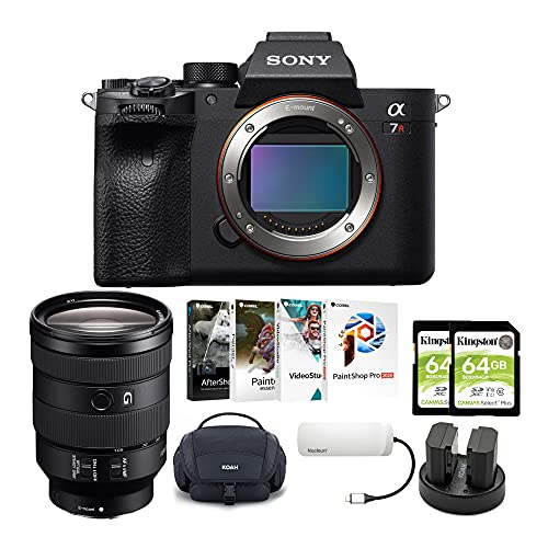 Sony Alpha A7R Iv A Mirrorless Digital Camera Body With 24-105Mm F/4 Lens And Software Suite Bundle (8 Items) #TOP12