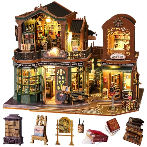 Maison miniature Twilight Book City puzzle 3D anti-stress pour retrouver calme et concentration